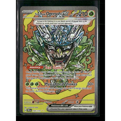 Teal Mask Ogerpon ex SV: Prismatic Evolutions #145/131 - Trading Card