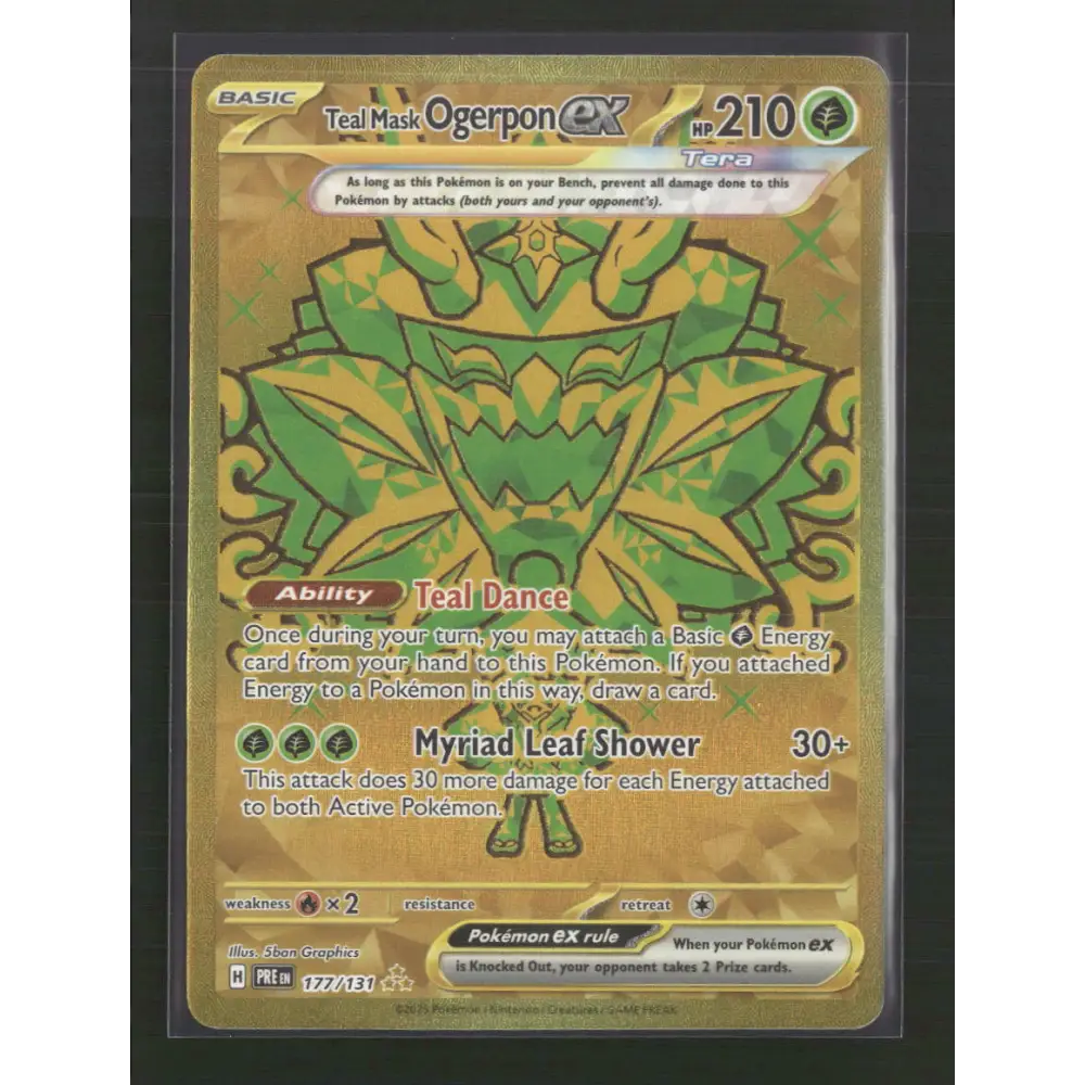 Teal Mask Ogerpon ex SV: Prismatic Evolutions #177/131 - Trading Card