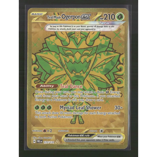 Teal Mask Ogerpon ex SV: Prismatic Evolutions #177/131 - Trading Card