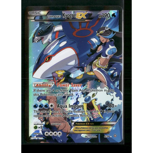 Team Aqua’s Kyogre EX Double Crisis #6/34 - Trading Card
