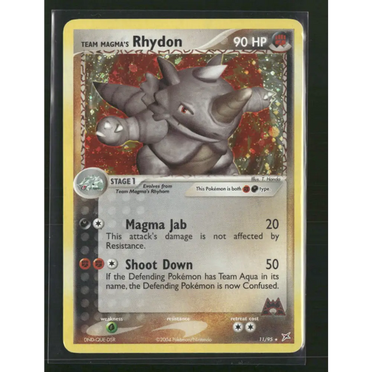 Team Magma’s Rhydon Team Magma vs Team Aqua #11/95 - Trading Card