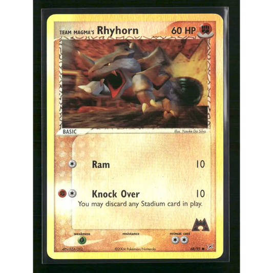 Team Magma’s Rhyhorn Team Magma vs Team Aqua #68/95 - Trading Card