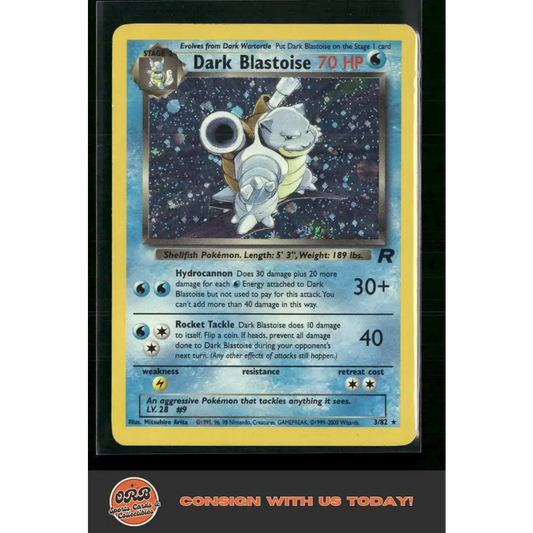 Team Rocket #03/82 Dark Blastoise (3) - Trading Card