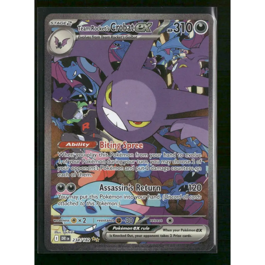 Team Rocket’s Crobat ex SV10: Destined Rivals #234/182 - Trading Card