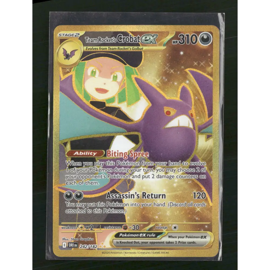 Team Rocket’s Crobat ex SV10: Destined Rivals #242/182 - Trading Card