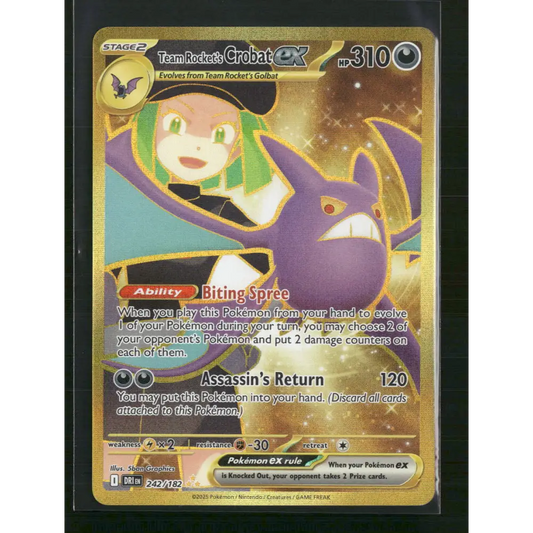 Team Rocket’s Crobat ex SV10: Destined Rivals #242/182 - Trading Card