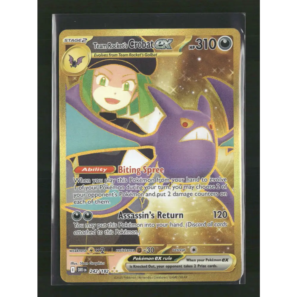 Team Rocket’s Crobat ex SV10: Destined Rivals #242/182 - Trading Card
