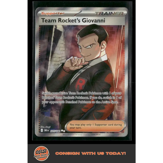 Team Rocket’s Giovanni SV10: Destined Rivals #225/182 - Trading Card