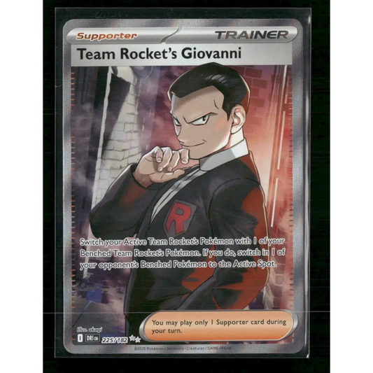 Team Rocket’s Giovanni SV10: Destined Rivals #225/182 - Trading Card