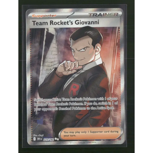 Team Rocket’s Giovanni SV10: Destined Rivals #225/182 - Trading Card