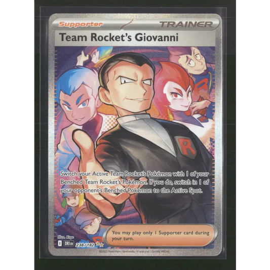 Team Rocket’s Giovanni SV10: Destined Rivals #238/182 - Trading Card