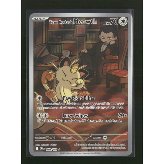 Team Rocket’s Meowth SV10: Destined Rivals #203/182 - Trading Card
