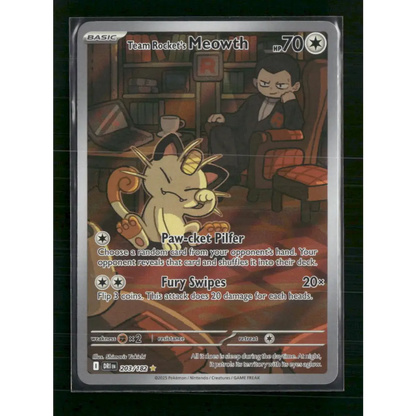 Team Rocket’s Meowth SV10: Destined Rivals #203/182 - Trading Card