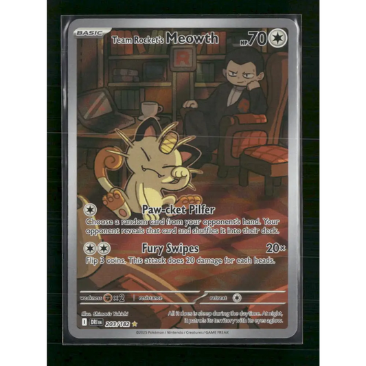 Team Rocket’s Meowth SV10: Destined Rivals #203/182 - Trading Card
