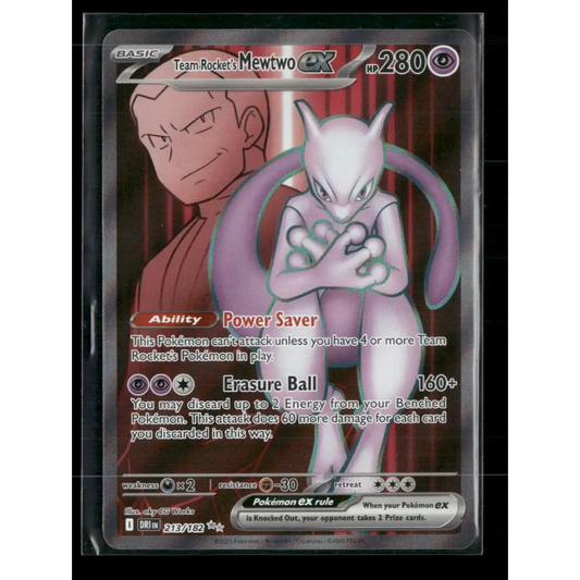 Team Rocket’s Mewtwo ex SV10: Destined Rivals #213/182 - Trading Card