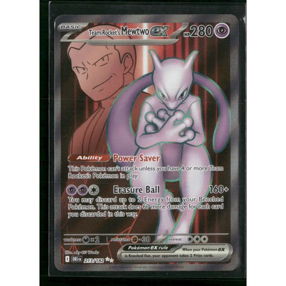 Team Rocket’s Mewtwo ex SV10: Destined Rivals #213/182 - Trading Card