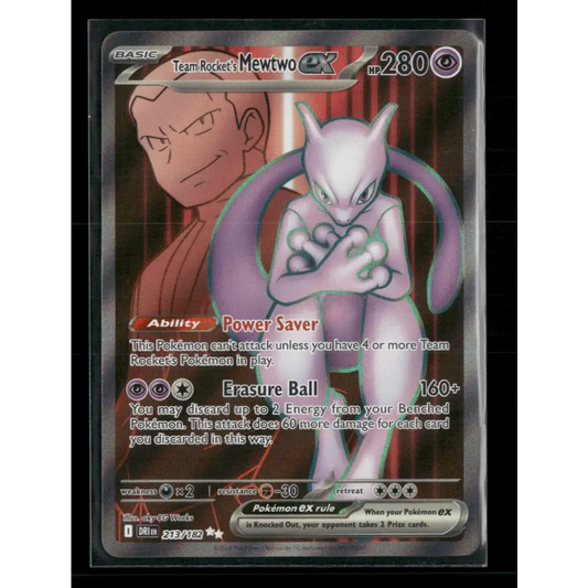 Team Rocket’s Mewtwo ex SV10: Destined Rivals #213/182 - Trading Card
