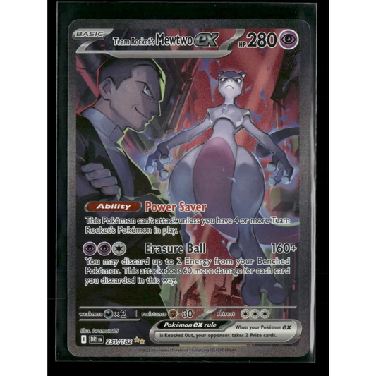 Team Rocket’s Mewtwo ex SV10: Destined Rivals #231/182 - Trading Card