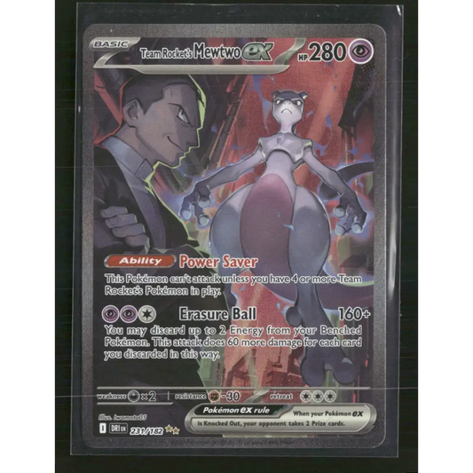 Team Rocket’s Mewtwo ex SV10: Destined Rivals #231/182 - Trading Card