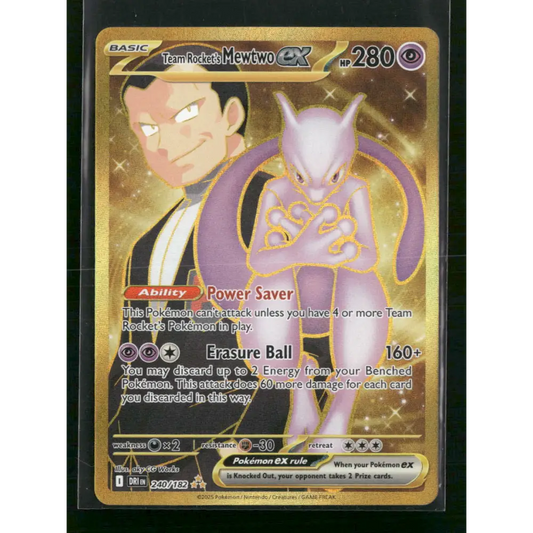 Team Rocket’s Mewtwo ex SV10: Destined Rivals #240/182 - Trading Card