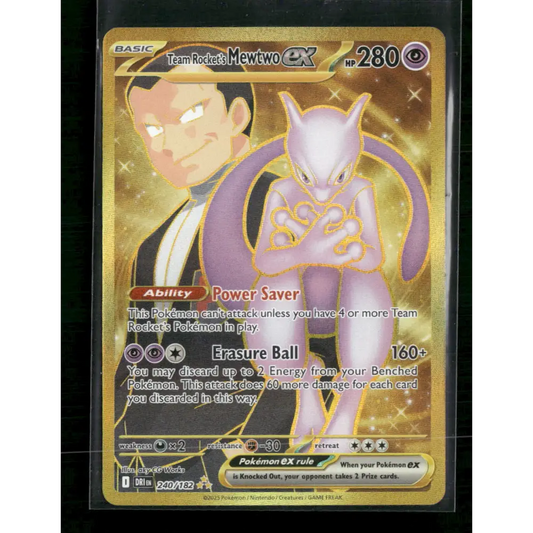 Team Rocket’s Mewtwo ex SV10: Destined Rivals #240/182 - Trading Card