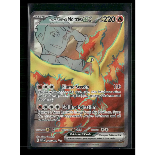 Team Rocket’s Moltres ex SV10: Destined Rivals #208/182 - Trading Card