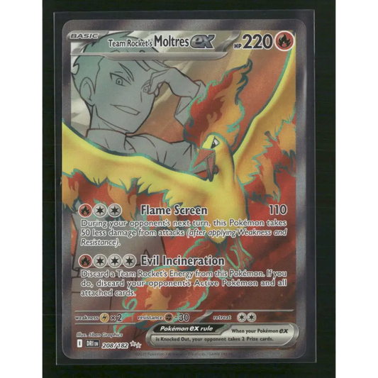 Team Rocket’s Moltres ex SV10: Destined Rivals #208/182 - Trading Card