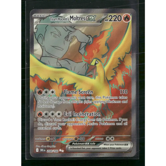 Team Rocket’s Moltres ex SV10: Destined Rivals #208/182 - Trading Card