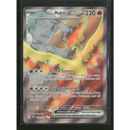 Team Rocket’s Moltres ex SV10: Destined Rivals #208/182 - Trading Card
