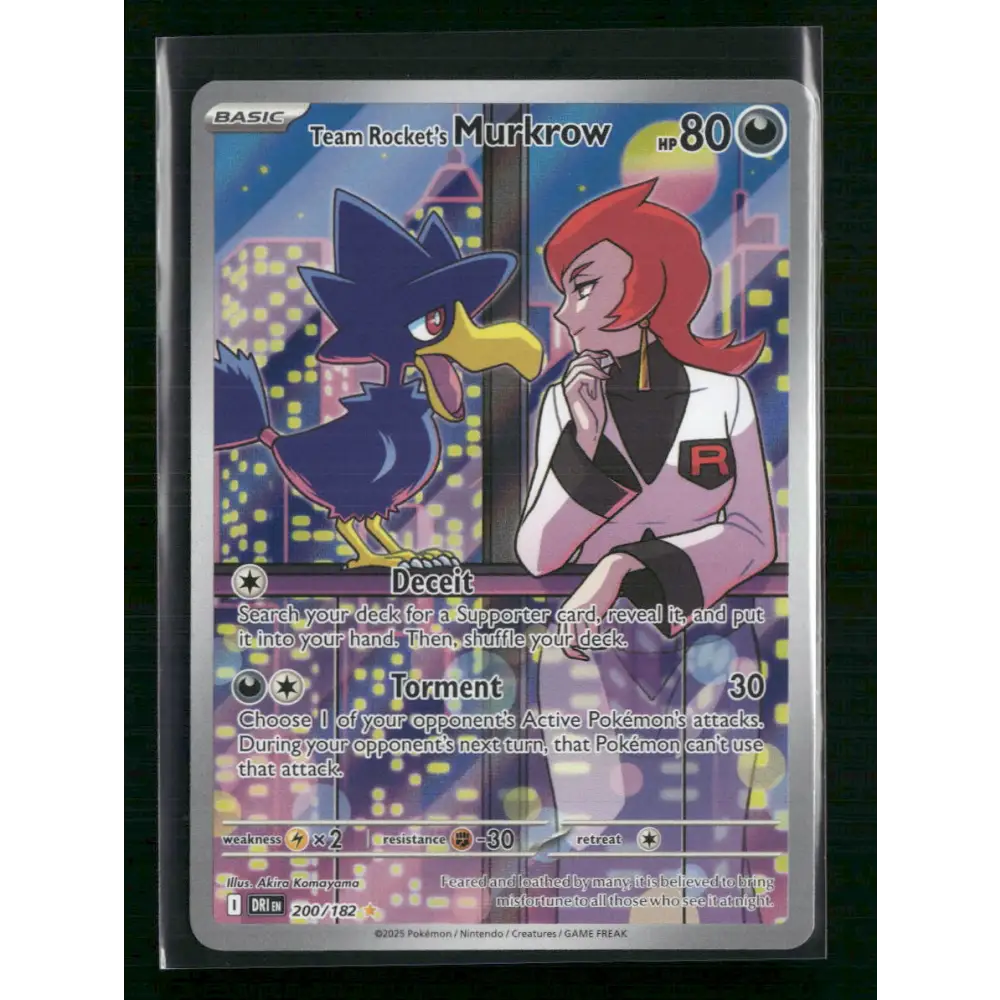 Team Rocket’s Murkrow SV10: Destined Rivals #200/182 - Trading Card