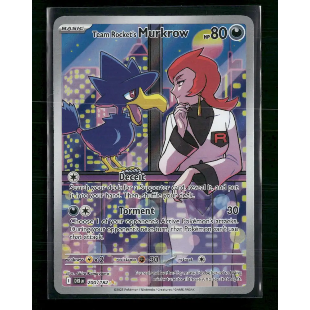 Team Rocket’s Murkrow SV10: Destined Rivals #200/182 - Trading Card