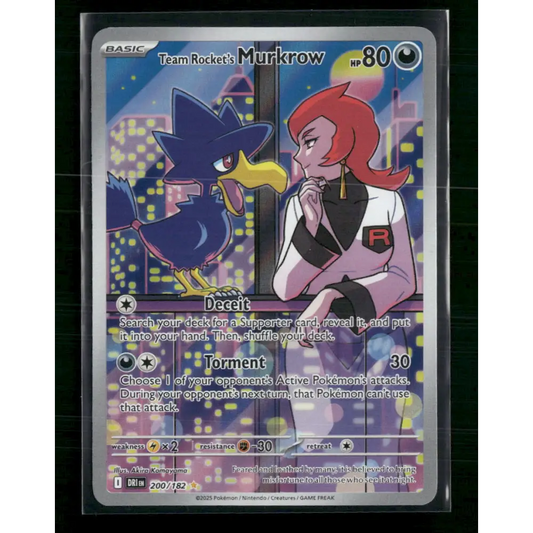 Team Rocket’s Murkrow SV10: Destined Rivals #200/182 - Trading Card