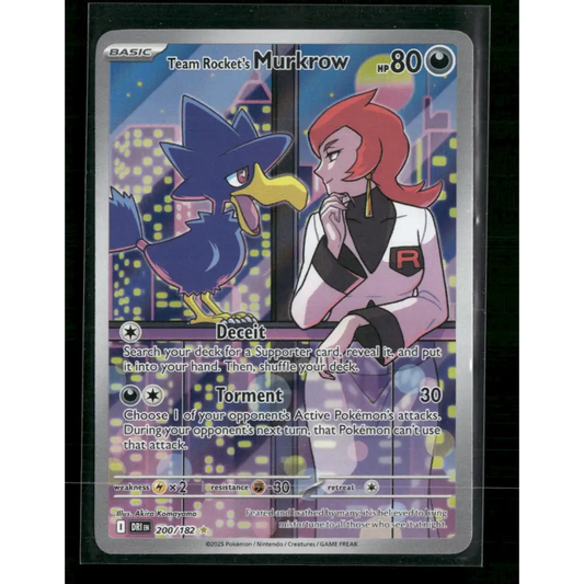 Team Rocket’s Murkrow SV10: Destined Rivals #200/182 - Trading Card