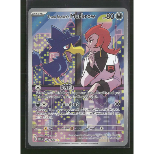 Team Rocket’s Murkrow SV10: Destined Rivals #200/182 - Trading Card
