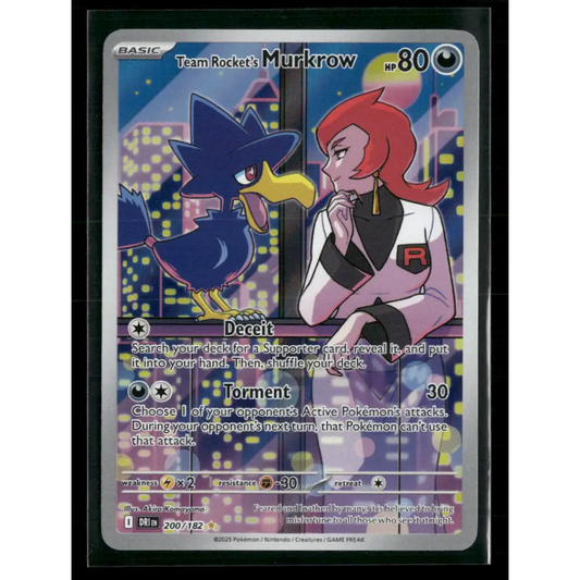 Team Rocket’s Murkrow SV10: Destined Rivals #200/182 - Trading Card