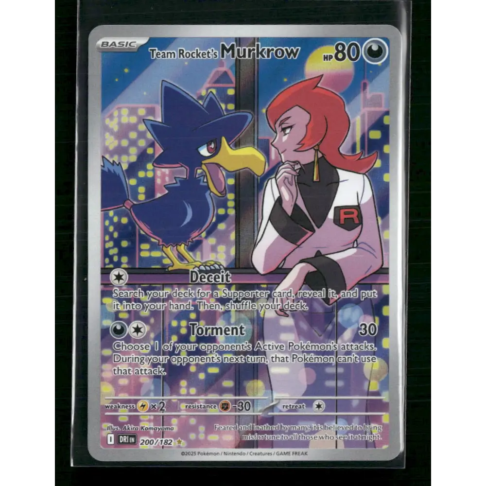 Team Rocket’s Murkrow SV10: Destined Rivals #200/182 - Trading Card