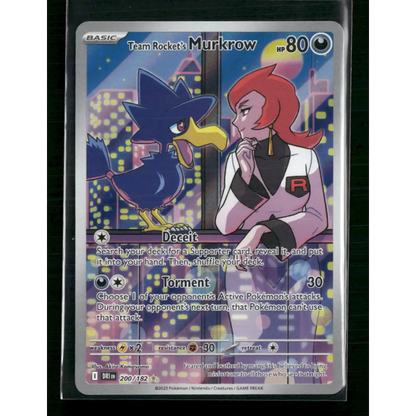 Team Rocket’s Murkrow SV10: Destined Rivals #200/182 - Trading Card