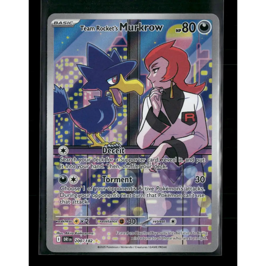 Team Rocket’s Murkrow SV10: Destined Rivals #200/182 - Trading Card
