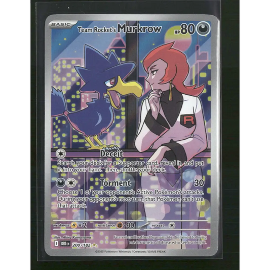Team Rocket’s Murkrow SV10: Destined Rivals #200/182 - Trading Card
