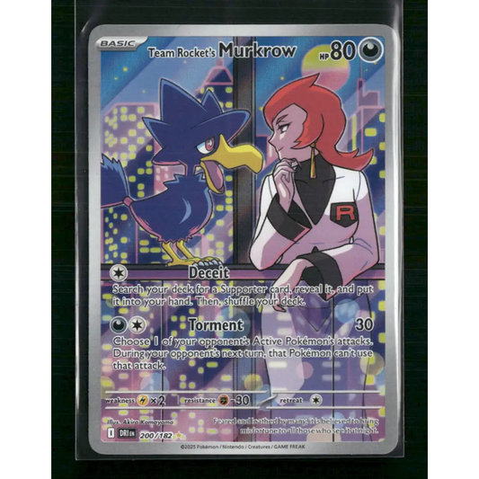 Team Rocket’s Murkrow SV10: Destined Rivals #200/182 - Trading Card