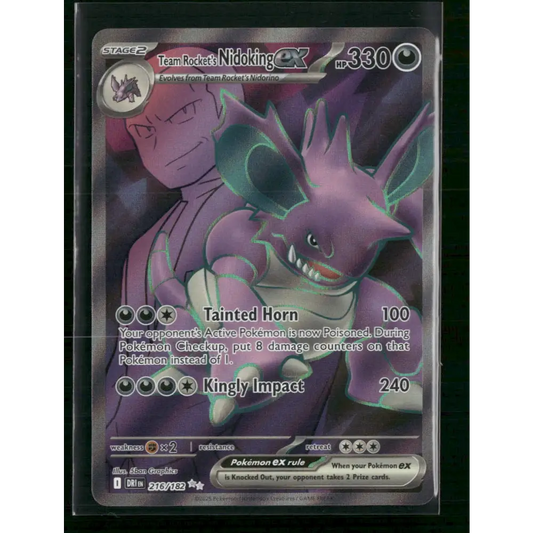 Team Rocket’s Nidoking ex SV10: Destined Rivals #216/182 - Trading Card