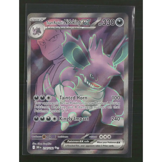 Team Rocket’s Nidoking ex SV10: Destined Rivals #216/182 - Trading Card