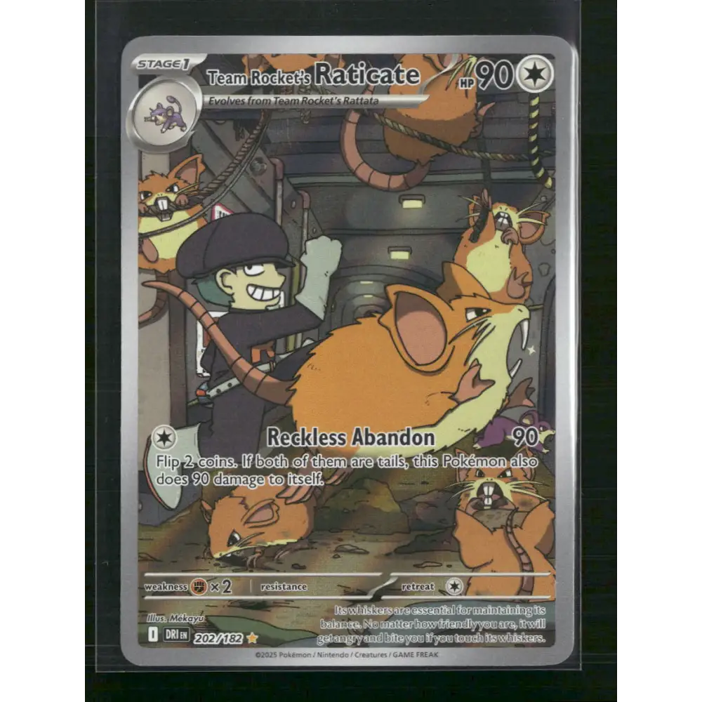 Team Rocket’s Raticate SV10: Destined Rivals #202/182 - Trading Card