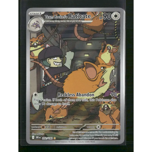 Team Rocket’s Raticate SV10: Destined Rivals #202/182 - Trading Card