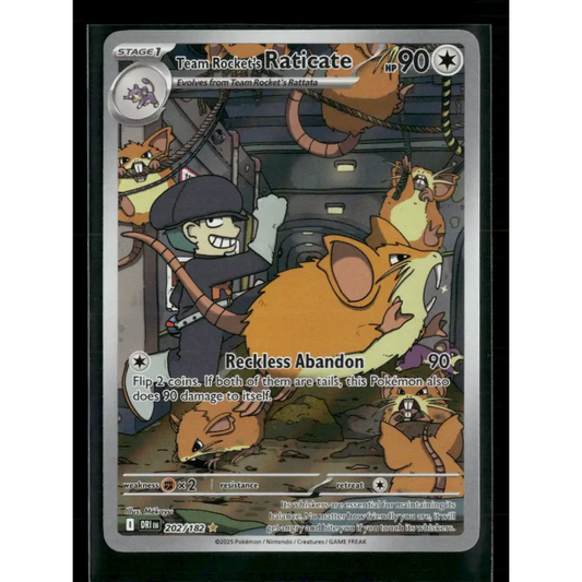 Team Rocket’s Raticate SV10: Destined Rivals #202/182 - Trading Card