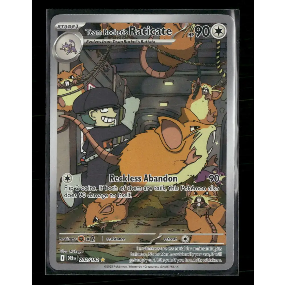 Team Rocket’s Raticate SV10: Destined Rivals #202/182 - Trading Card