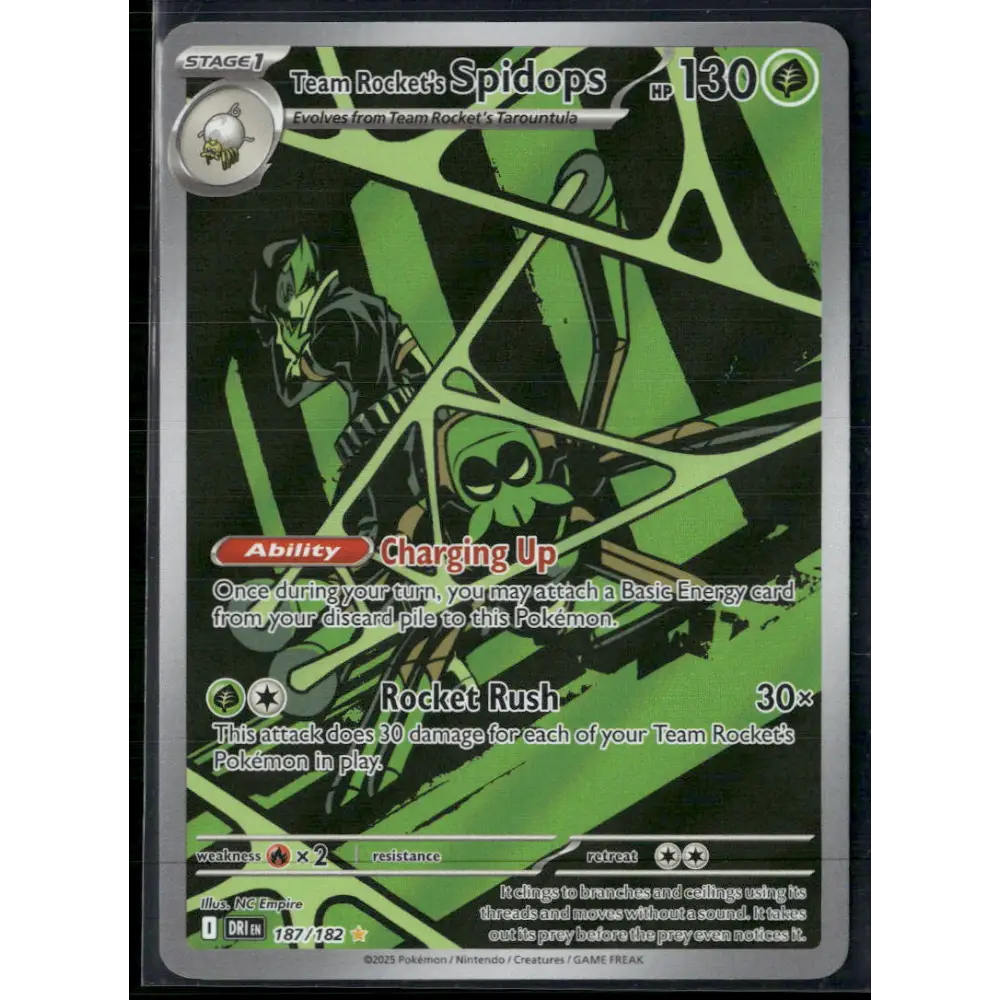 Team Rocket’s Spidops SV10: Destined Rivals #187/182 - Trading Card