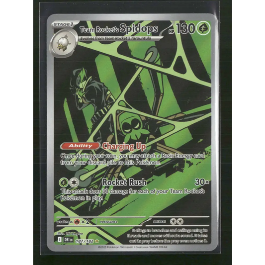 Team Rocket’s Spidops SV10: Destined Rivals #187/182 - Trading Card