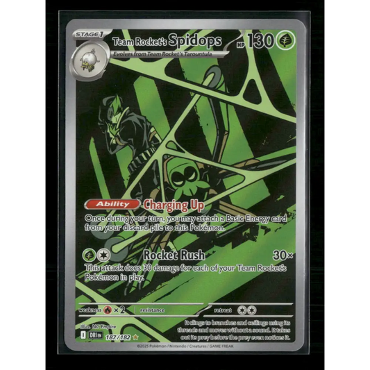 Team Rocket’s Spidops SV10: Destined Rivals #187/182 - Trading Card