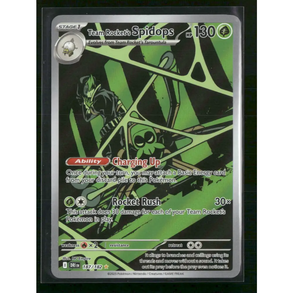 Team Rocket’s Spidops SV10: Destined Rivals #187/182 - Trading Card